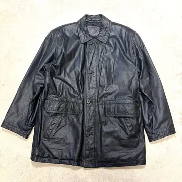 [archive] TORNADO MART 가죽 자켓 블랙 소가죽