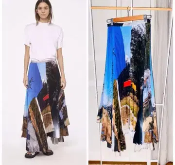 미사용 새상품 PLAN C 플랜시 플리츠 스커트 인기 디자인