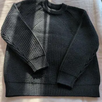 BATONER 니트 스웨터 긴팔 블랙