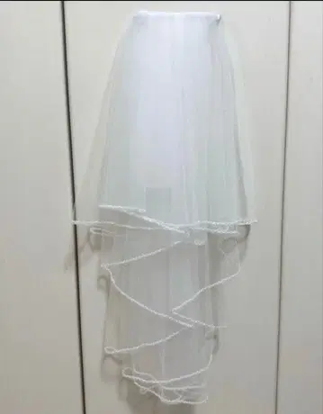 웨딩 베일 비쥬 부착