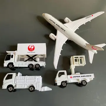 JAL 미니카 세트 비행기 트럭