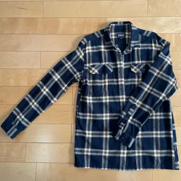 patagonia 플란넬 셔츠 M 사이즈 네이비/베이지