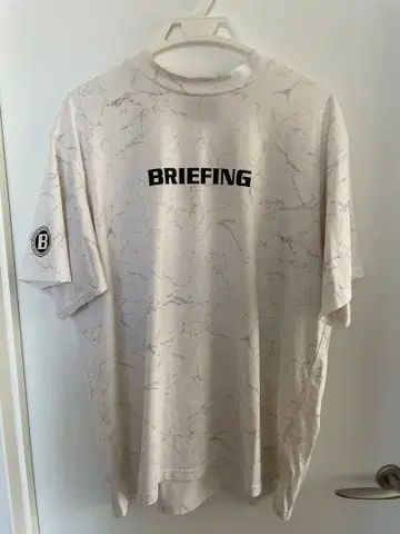 BRIEFING 남성용 모크넥 셔츠