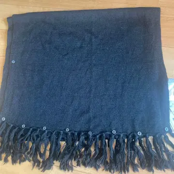 멀티 WAY 스톨 블랙 알파카 100%