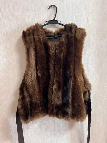 MAISON SPECIAL 그라데이션 퍼 미니 베스트