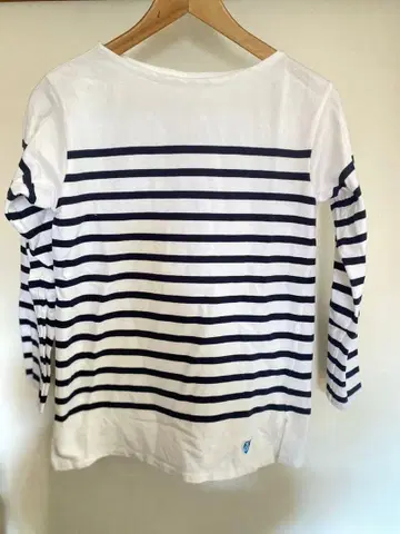 ORCIVAL 오르치발 보더 티셔츠 size 1/화이트 x 블랙