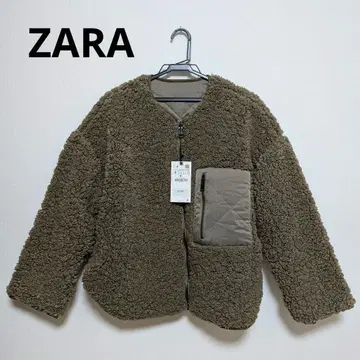 ZARA 리버서블 보아 블루종 보아 자켓 사이즈 M
