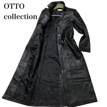 새상품급 오토 컬렉션 램 가죽 코트 롱 양가죽 리얼 블랙 M