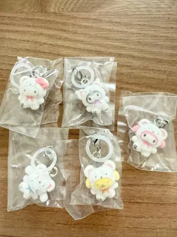 산리오 메지루시 액세서리 포근포근 스노우 가챠가챠 세트