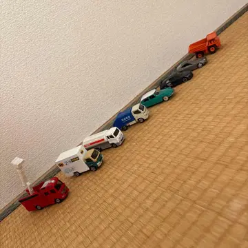 미니카 세트 6대 빨간색 소방차 하이브리드 트럭