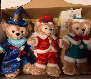 더피 인형 배지 키링 3개 세트