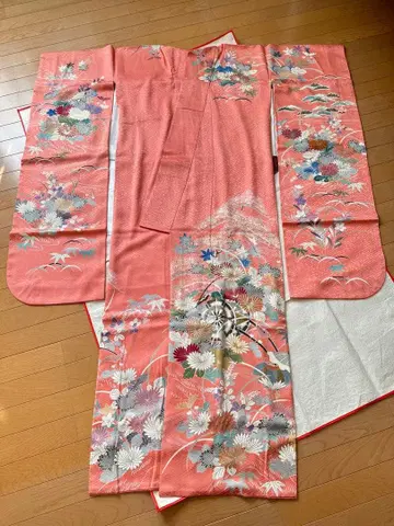 후리소데 실크 핑크