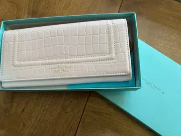 핑크 크로커다일 패턴 장지갑