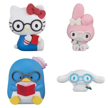 산리오 안경 꼬마 피규어 4종 세트 (7개 세트)