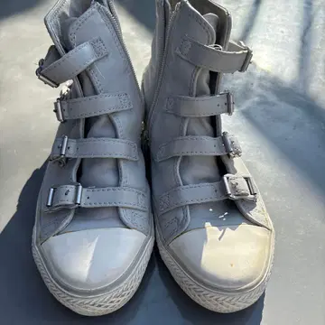 [ ASH ] 여성용 스니커즈 하이컷 사이즈 37 그레이 지퍼