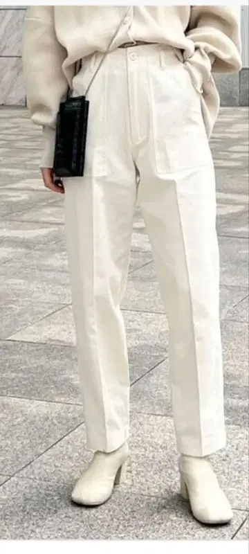 [ 미사용품 ] THE SHOP TK 카키 베이커 팬츠