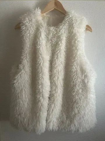 사키시마 도쿄 퍼 베스트 롱 보송보송