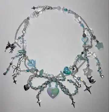 핸드메이드 목걸이 Y2K 페어리코어 몽환룩 갸루 개성적