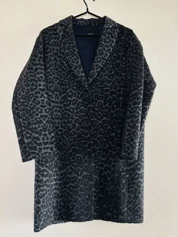 OPAQUE 레오파드 무늬 롱 코트