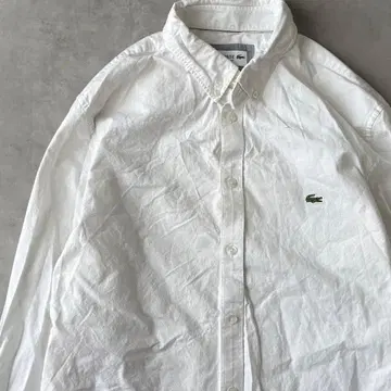 15201 LACOSTE 자수 원포인트 로고 코튼 셔츠