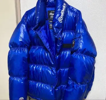 RealBvoice 리얼비보이스 다운 자켓 블루 광택감 L