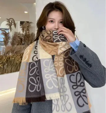 시착만 한 상품 대형 스톨 플라워 머플러 꽃무늬