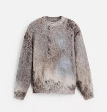 ZARA 남성용 새상품 기모 텍스처 자카드 스웨터 M 사이즈