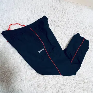 SRIXON 블랙 레드 팬츠 허리밴딩 M