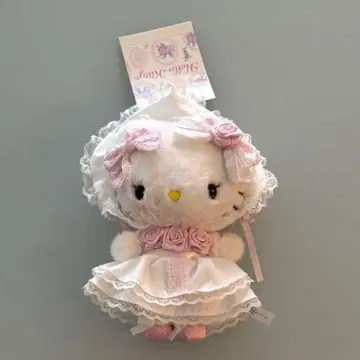 [ 익명 배송 ] 헬로키티 봉제 인형 화이트 프릴