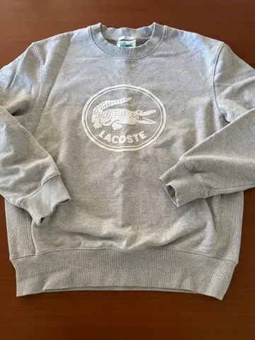 LACOSTE 그레이 크루넥 맨투맨