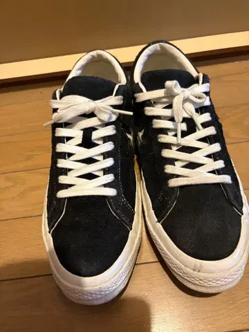 Converse 원스타 별 세 개 블랙 스웨이드 29cm