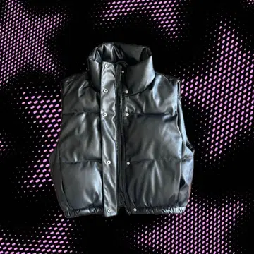 다운 베스트 짧은 기장 y2k