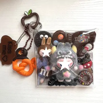 *가챠 파우치 *몬스터 브라운 x 블랙