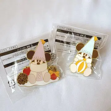 디즈니 릴린린 핀 배지 2개 세트