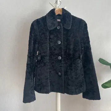 MAX&Co. 블랙 벨로아 자켓