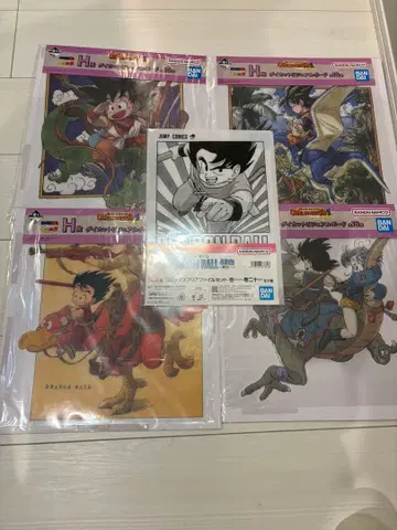 제일복권 드래곤볼 비주얼 시트 다이컷 보드 4점 덤 포함