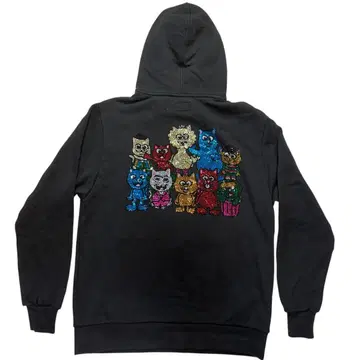 RIPNDIP 립 큐빅 속기모 후드티 블랙 S