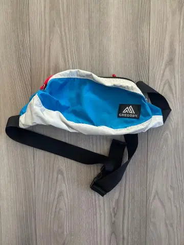 GREGORY 바디백 파랑/화이트