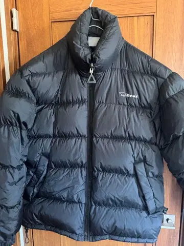 Bear 블랙 다운 자켓 M 리버서블