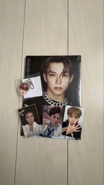 TREASURE 아사히 얼굴 아크링 키링 희로애락 캡슐 토이