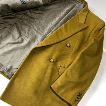 미사용급 캐시미어 100% 더블 테일러드 자켓 더블 노벤트