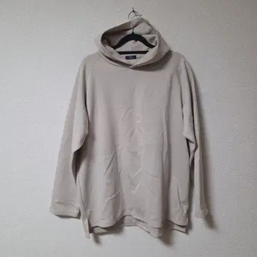 아이템즈 어반 리서치 드레이프 후드 부착 풀오버 베이지 L