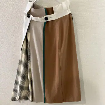 유나이티드 도쿄 비대칭 변형 스커트 이소재 플레어 사이즈 1