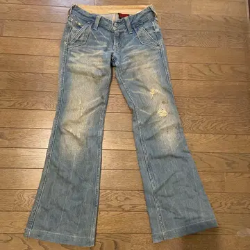 levi's 리바이스 907 플레어 데님 벨보텀 26인치 y2k