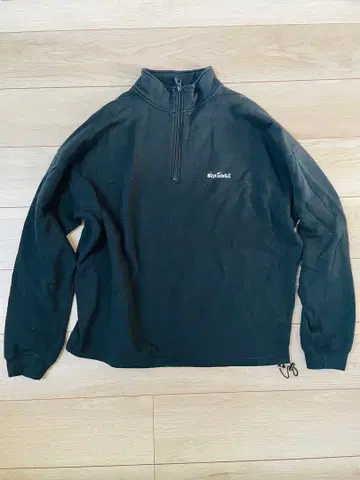 와일드 띵스 하프 지퍼 플리스 L 블랙