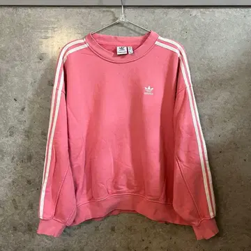 adidas 핑크 크루넥 트레이닝복 M
