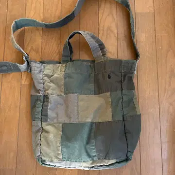 폴로 랄프로렌 패치워크 캔버스 쇼퍼 토트백