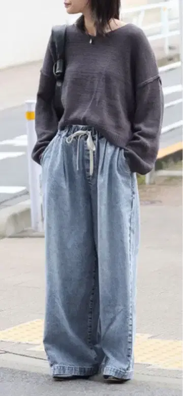 저널 스탠다드 이지 데님 와이드 팬츠 미사용 새상품