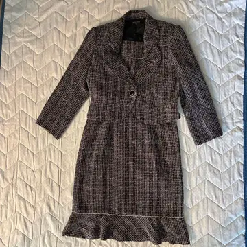 블랙과 화이트 트위드 정장 세트 11호