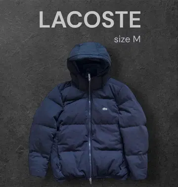 [ 인기 ] LACOSTE 라코스테 다운 자켓 블랙 더블 지퍼 M